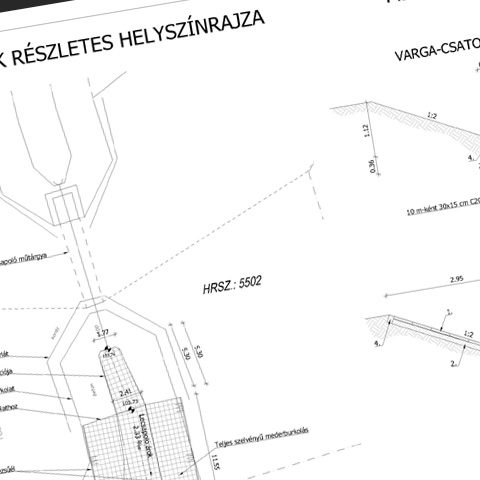 Székesfehérvár Palotavárosi tavak, Varga csatorna árapasztó műtárgy engedélyezési terve