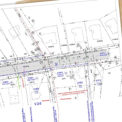 Gyenesdiás 71 sz. főút teljes körű viziközmű rekonstrukciók tervezése. Engedélyezési és kiviteli tervek