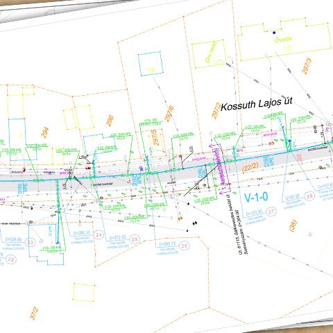 Sárkeresztes, Kossuth L. utca Ivóvíz vezeték rekonstrukciója. Engedélyezési terv