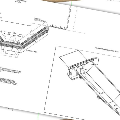 Sárkeresztes belterületi csapadékvíz elvezetése – Hordalékfogó építési terve – Engedélyezési terv