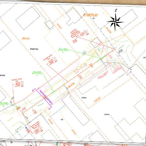 Martonvásár, hrsz 093/44 ingatlan szennyvíz elvezetése hálózabővítéssel – Engedélyezési terv